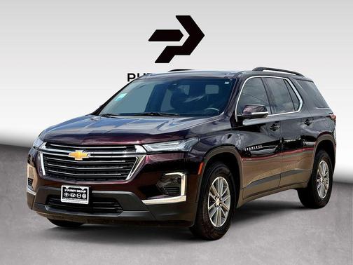 Black Cherry Metallic 2023 Chevrolet Traverse LT Cloth