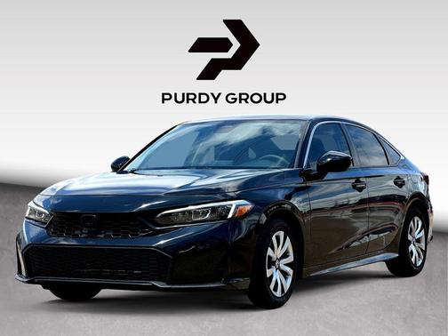 Crystal Black Pearl 2025 Honda Civic LX