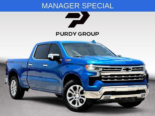Glacier Blue Metallic 2022 Chevrolet Silverado 1500 LTZ