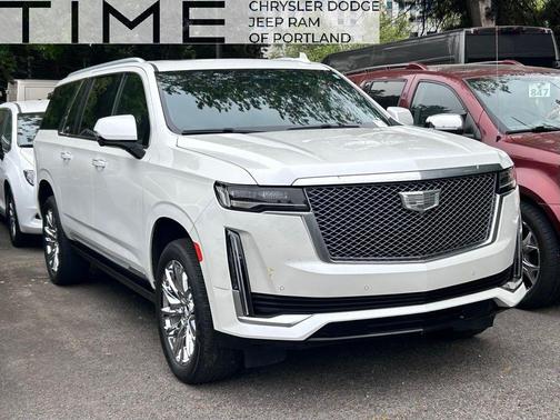 Crystal White Tricoat 2023 Cadillac Escalade ESV Premium Luxury Platinum
