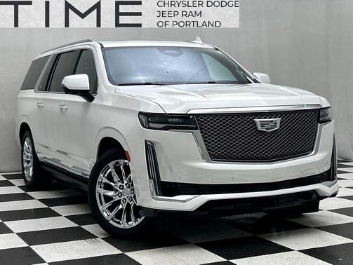 Crystal White Tricoat 2023 Cadillac Escalade ESV Premium Luxury Platinum