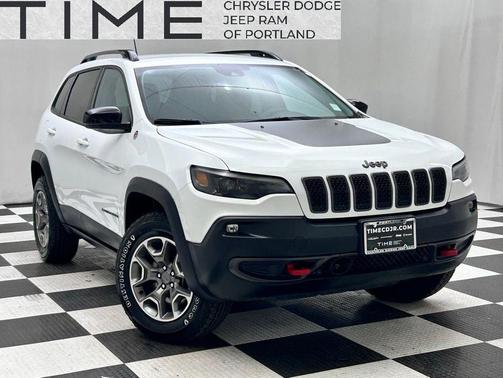 Bright White Clearcoat 2022 Jeep Cherokee Trailhawk