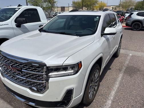 White Frost Tricoat 2023 GMC Acadia Denali