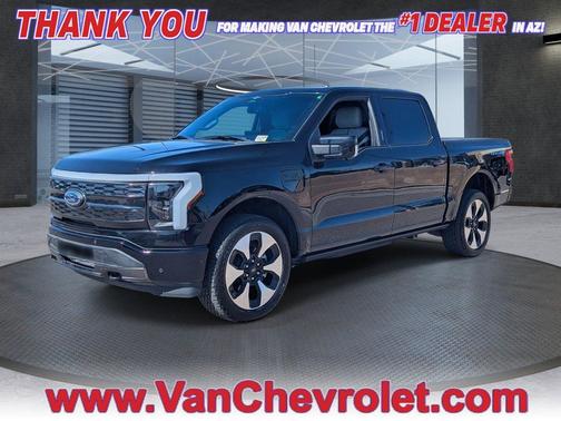 Agate Black Metallic 2023 Ford F-150 Lightning Platinum