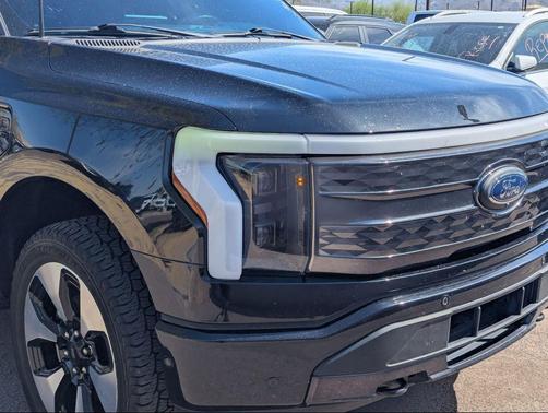 Agate Black Metallic 2023 Ford F-150 Lightning Platinum
