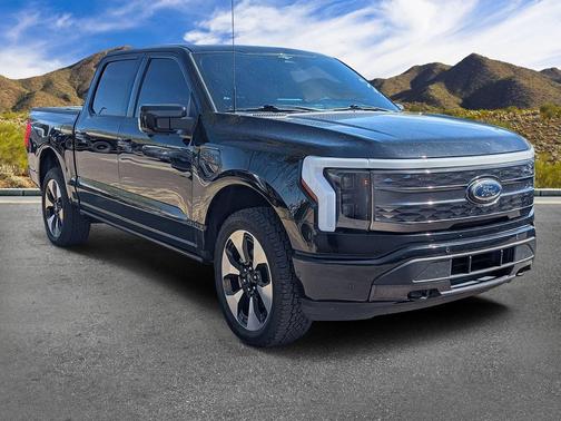 Agate Black Metallic 2023 Ford F-150 Lightning Platinum