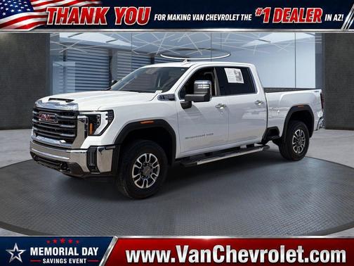 Summit White 2025 GMC Sierra 2500 SLT