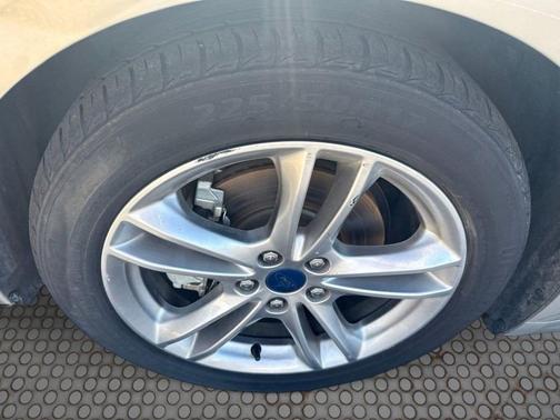 White Platinum Metallic Tri-Coat 2015 Ford Fusion Hybrid Titanium