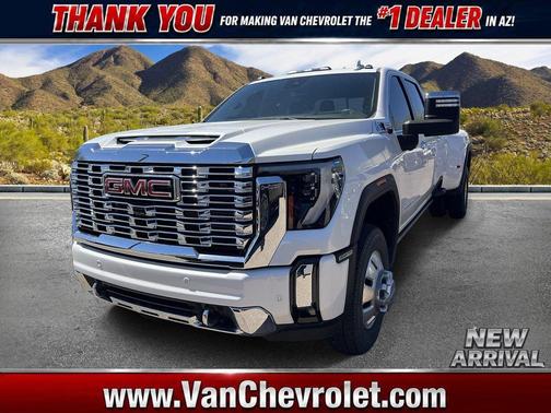 White Frost Tricoat 2024 GMC Sierra 3500 Denali