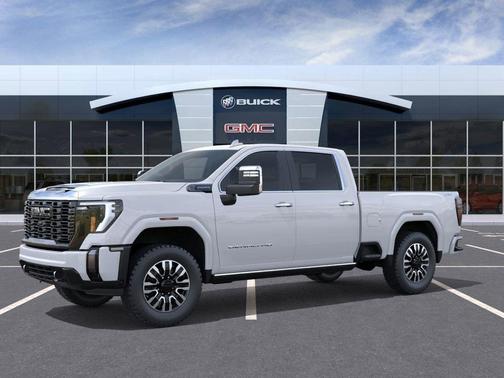 Glacier White Tricoat 2026 GMC Sierra 2500 Denali Ultimate