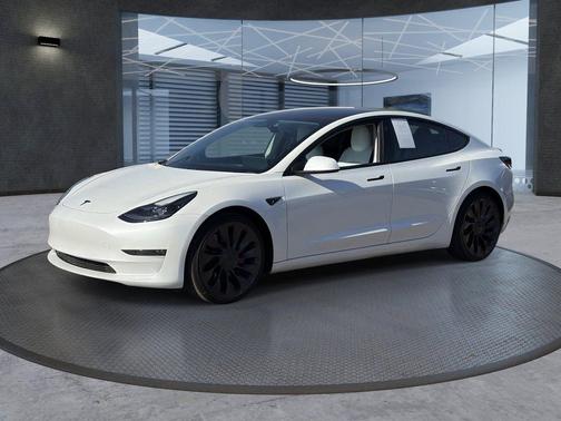 White 2021 Tesla Model 3 Performance