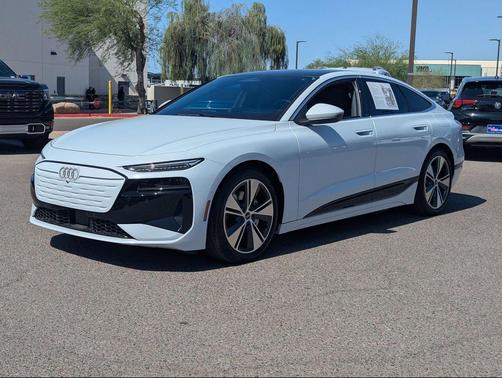 Glacier White Metallic 2025 Audi A6 e-tron Prestige