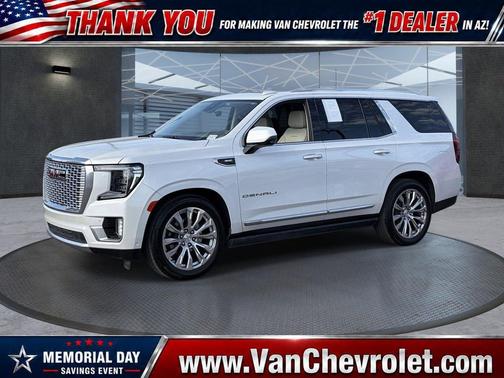 White Frost Tricoat 2024 GMC Yukon Denali