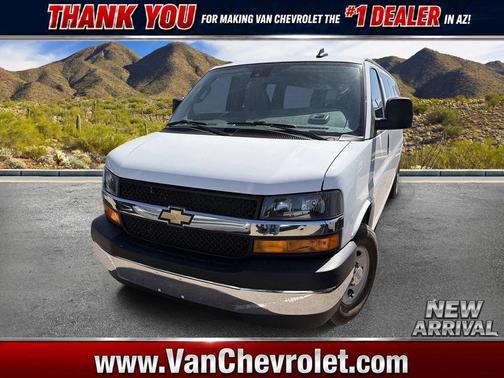 Summit White 2024 Chevrolet Express 3500 RWD 3500 Extended Wheelbase LT
