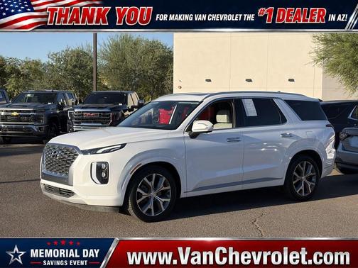 Hyper White 2021 Hyundai PALISADE Limited