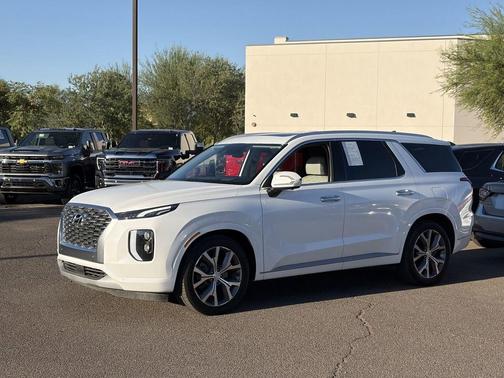 Hyper White 2021 Hyundai PALISADE Limited
