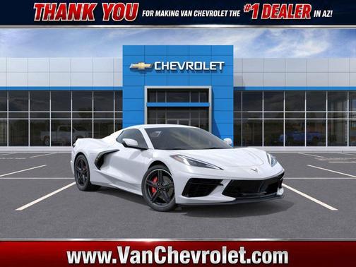 Arctic White 2026 Chevrolet Corvette Stingray w/1LT