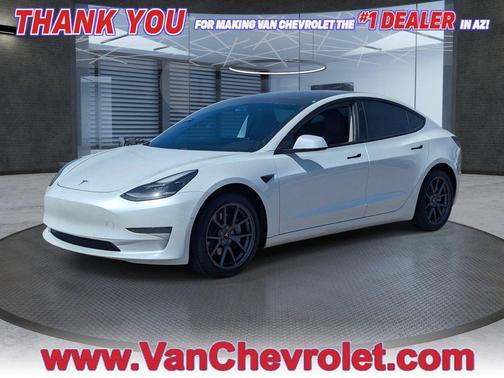 Pearl White Multi-Coat 2021 Tesla Model 3 Standard Range Plus