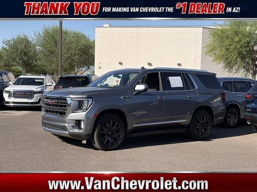 Satin Steel Metallic 2021 GMC Yukon SLT
