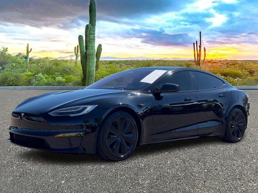 Solid Black 2021 Tesla Model S Plaid