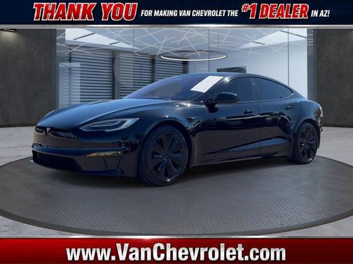 Solid Black 2021 Tesla Model S Plaid