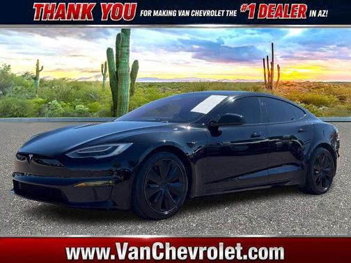Solid Black 2021 Tesla Model S Plaid