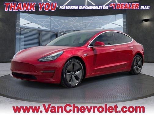 Red Multi-Coat 2018 Tesla Model 3 Long Range