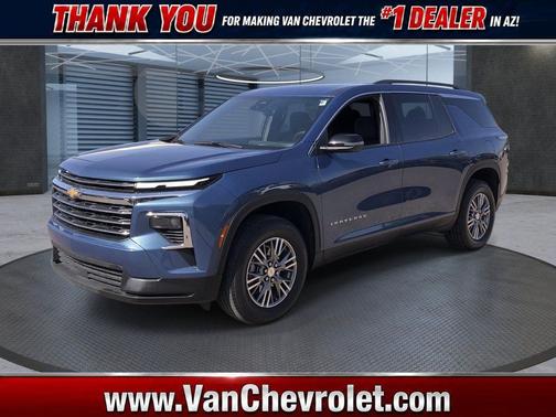 Lakeshore Blue Metallic 2025 Chevrolet Traverse LT