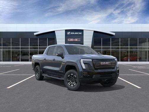 Deep Ocean Metallic 2026 GMC Sierra EV Extended Range Elevation