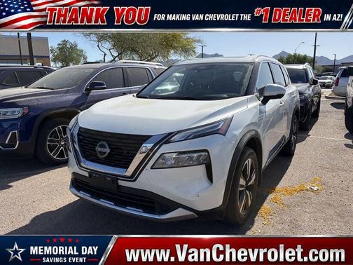 Pearl White Tricoat 2023 Nissan Rogue Platinum