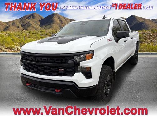 Summit White 2023 Chevrolet Silverado 1500 Custom Trail Boss