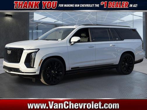 Vibrant White Tricoat 2026 Cadillac Escalade ESV Sport