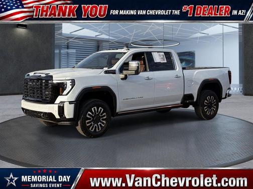 Glacier White Tricoat 2026 GMC Sierra 2500 Denali Ultimate