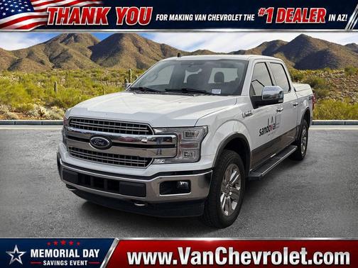 Star White Metallic Tri-Coat 2020 Ford F-150 Lariat