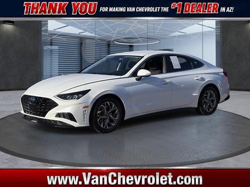 Quartz White 2020 Hyundai SONATA SEL