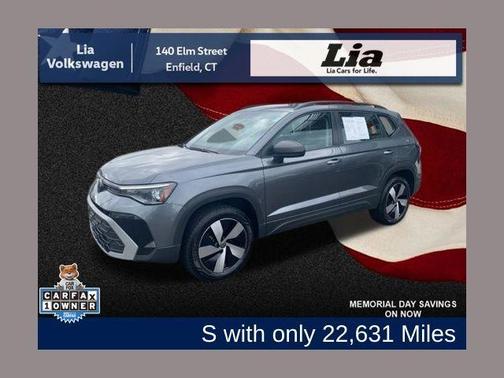 Platinum Gray Metallic 2025 Volkswagen Taos 1.5T S
