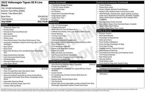 2022 Volkswagen Tiguan 2.0T SE R-Line Black