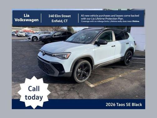 Monument Gray W/Deep Black Roof 2026 Volkswagen Taos 1.5T SE Black