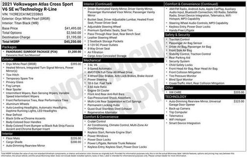 2021 Volkswagen Atlas Cross Sport 3.6L V6 SE w/Technology R-Line