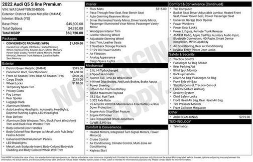 2022 Audi Q5 45 S line quattro Premium