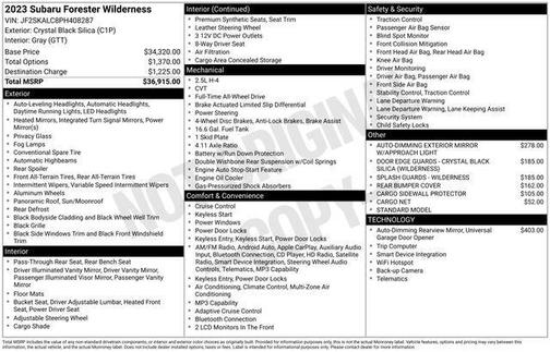 2023 Subaru Forester Wilderness