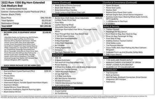 2022 RAM 1500 Big Horn