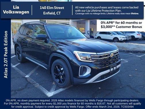 2026 Volkswagen Atlas 2.0T Peak Edition