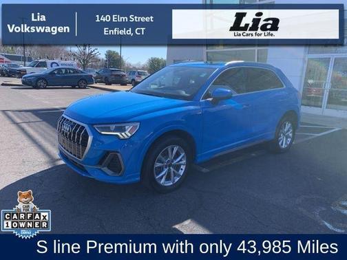 Turbo Blue 2023 Audi Q3 45 S line Premium