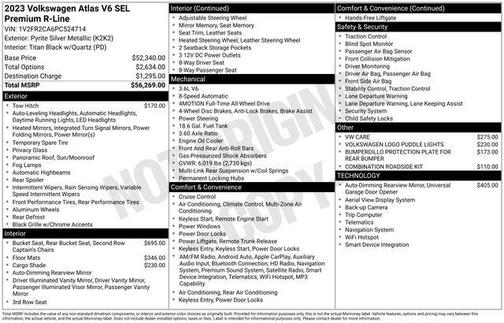 2023 Volkswagen Atlas 3.6L SEL Premium R-Line