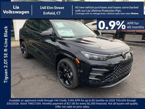2026 Volkswagen Tiguan 2.0T SE R-Line Black