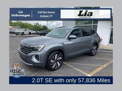 Platinum Gray Metallic 2024 Volkswagen Atlas 2.0T SE w/Technology