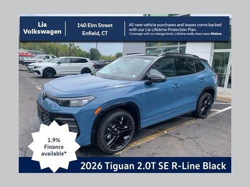 Blue 2026 Volkswagen Tiguan 2.0T SE R-Line Black