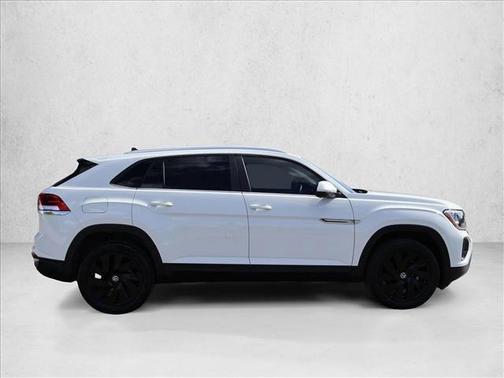 Pure White 2024 Volkswagen Atlas Cross Sport 2.0T SE w/Technology 4MOTION