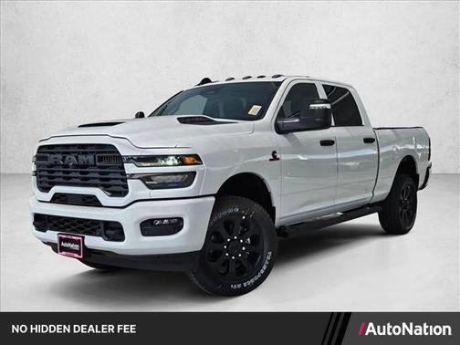Bright White Clearcoat 2026 RAM 2500 Black Express Crew Cab 4x4 6'4' Box
